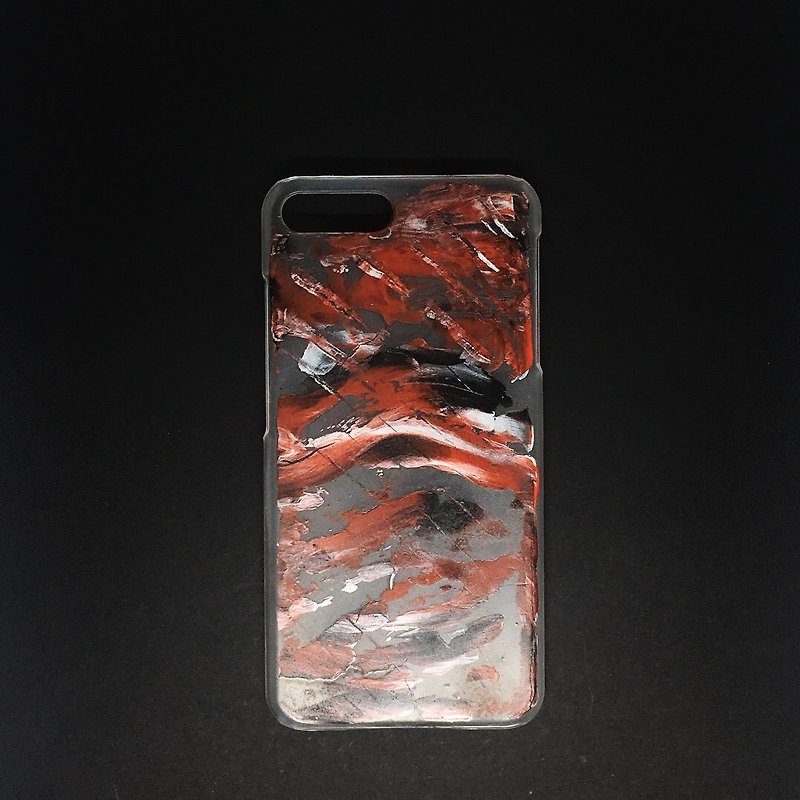 Acrylic 手繪抽象藝術手機殼 | iPhone 7/8+ |  It - 手機殼/手機套 - 壓克力 紅色