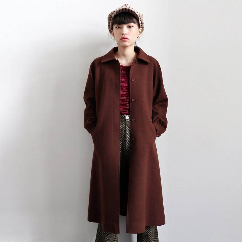 Pumpkin Vintage. Vintage coat coat - เสื้อแจ็คเก็ต - ขนแกะ 