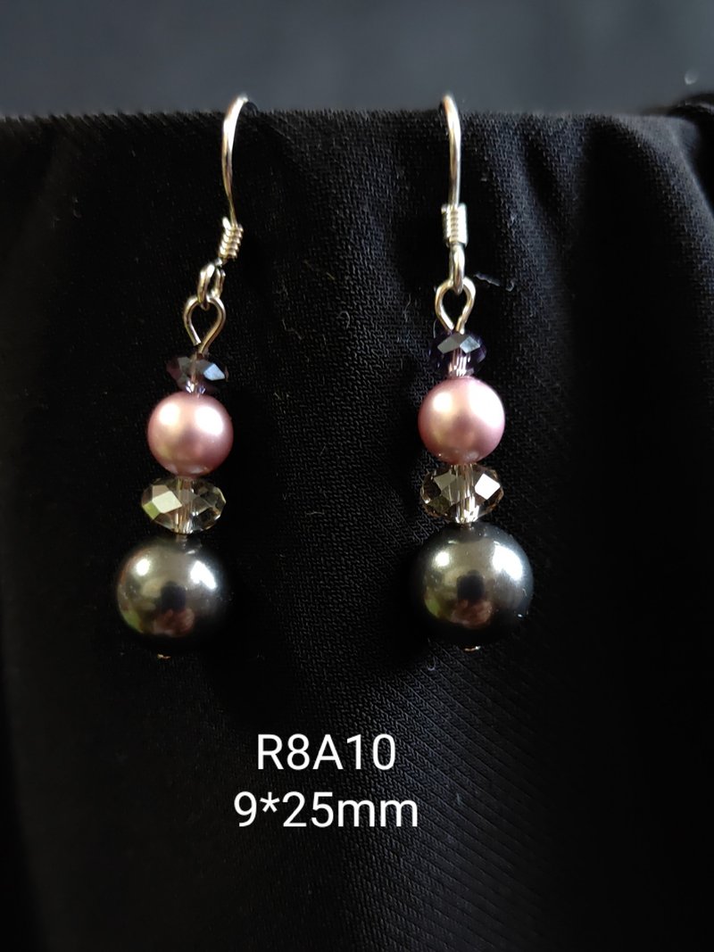 *我是設計*R8A10施華洛世奇水晶.珍珠耳環 - 耳環/耳夾/耳骨夾 - 珍珠 