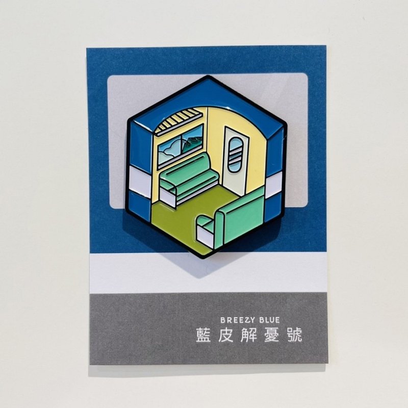 藍皮解憂號-金屬烤漆磁鐵(相望) - 磁鐵 - 其他金屬 
