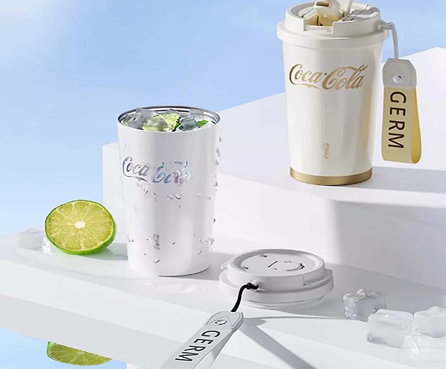 Free Shipping] Coca-Cola Coffee Cup Girls High-value Plastic Straw Water Cup  GERM - Shop germ-cn Cups - Pinkoi