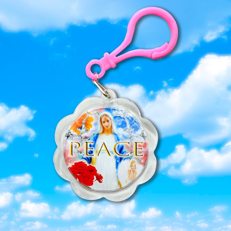 Peace | Handmade Keychain - ที่ห้อยกุญแจ - อะคริลิค หลากหลายสี