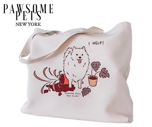 Pawsome Pets New York TOTE BAG - I HELP