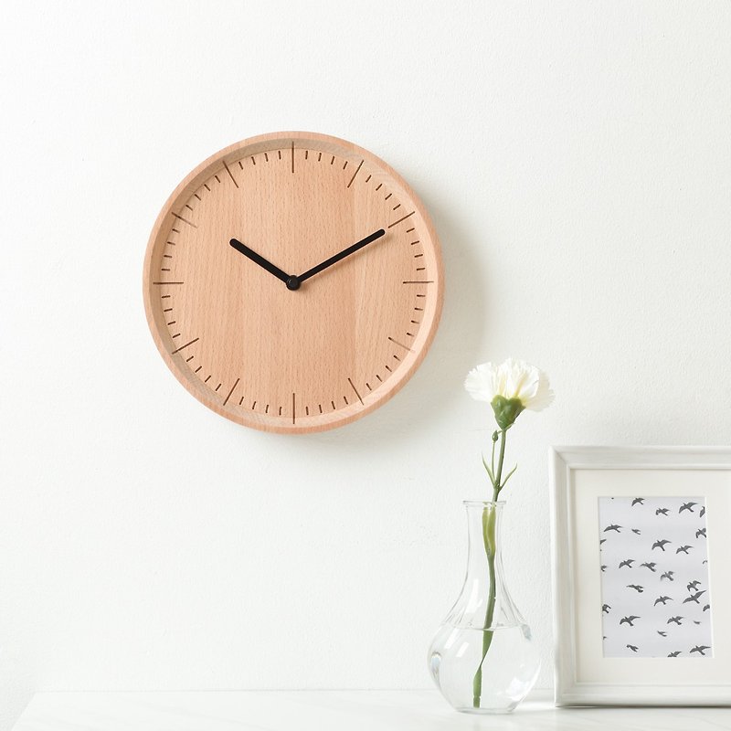 [Handmade] Pana Objects Moment of Life-Wall Clock (Black Needle / White Needle) - Clocks - Wood Brown