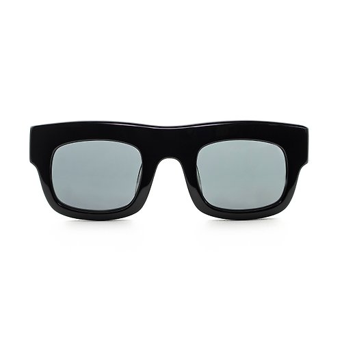框框 2ND FRAME 方形經典板材墨鏡∣UV400太陽眼鏡-黑色