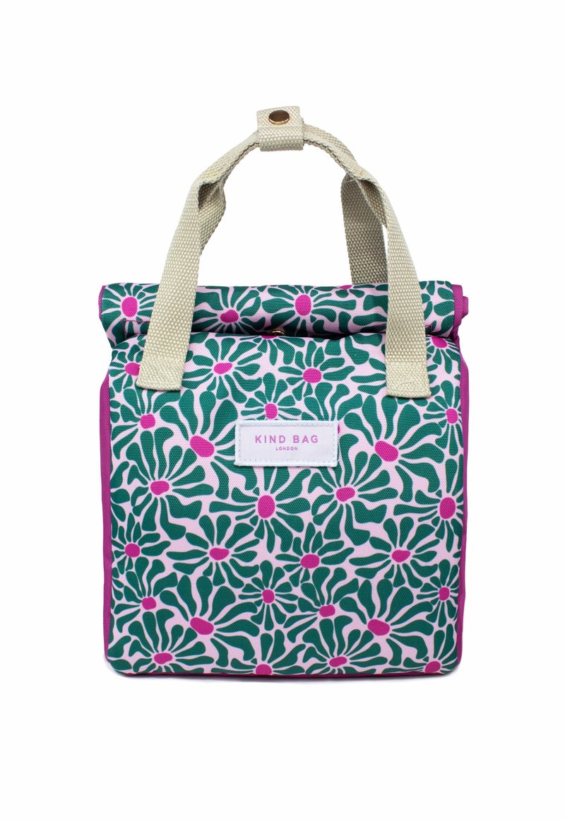 British Kind Bag-Environmentally Friendly Lunch Bag-Artistic Purple Flower - กระเป๋าถือ - วัสดุอื่นๆ หลากหลายสี