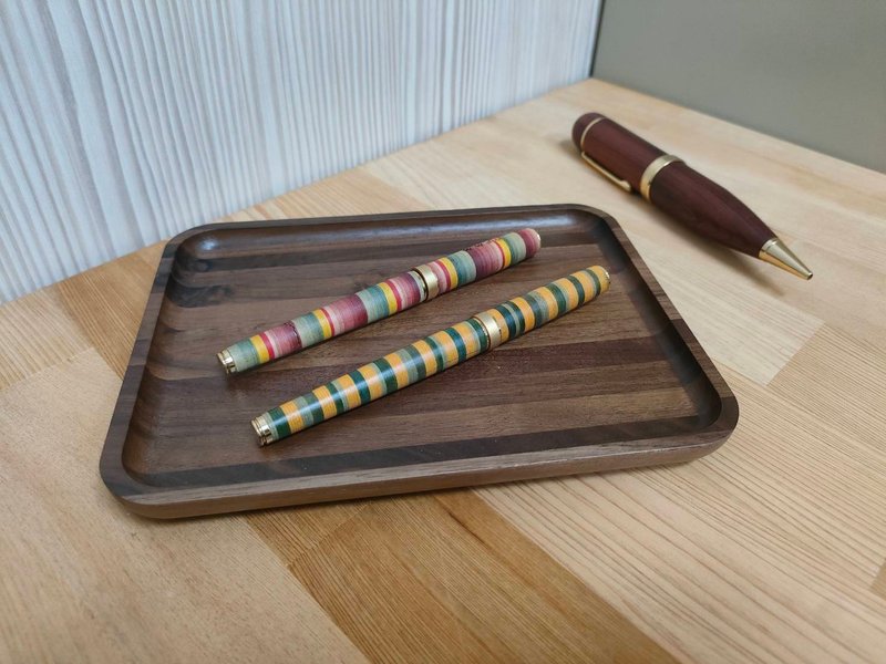 Wooden Tea Tray Snack Tray Coin Tray - อื่นๆ - ไม้ 