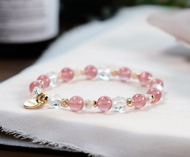 Rose Quartz Bracelet - 6mm Bead - Minerals Kingdoms