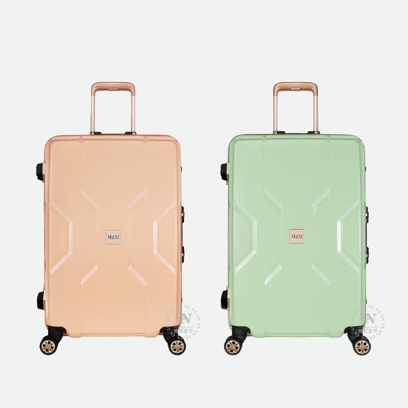 Metface Japan M+M aluminum frame trolley case/suitcase, lightweight, impact-resistant PP material, matte and scratch-resistant - Luggage & Luggage Covers - Polyester Multicolor