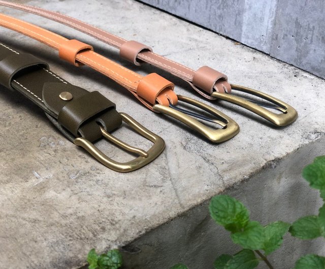 belt pink 手染 植物タンニン 牛革 植物タンニン鞣し牛革(オイルヌメ) 六連レザーキーケース/革小物
