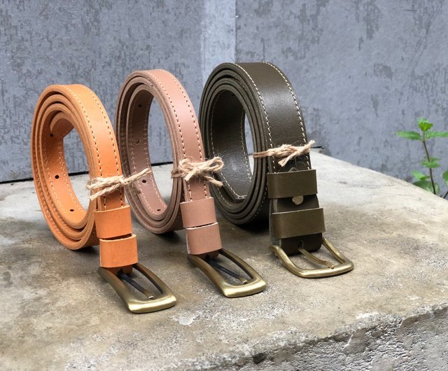 belt pink 手染 植物タンニン 牛革 植物タンニン鞣し牛革(オイルヌメ) 六連レザーキーケース/革小物