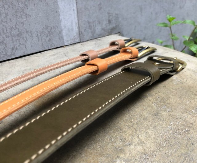 belt pink 手染 植物タンニン 牛革 wl206.jpg