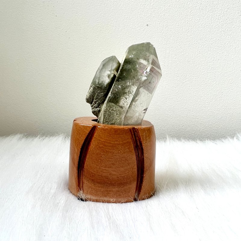 喜馬拉雅綠幽靈晶簇 | 水晶 | 水晶簇 | 水晶擺件 - 擺飾/家飾品 - 水晶 綠色