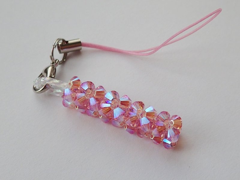 粉賺, 一直賺, 一支鑽, 吊飾, SWAROVSKI ELEMENTS 施華洛世奇元 - 吊飾/掛飾 - 玻璃 粉紅色