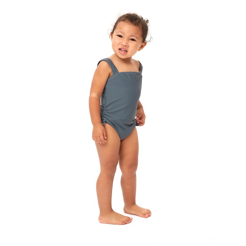 Diana 經典連身泳衣 - 童裝 - 嬰兒/兒童泳衣 - 聚酯纖維 灰色