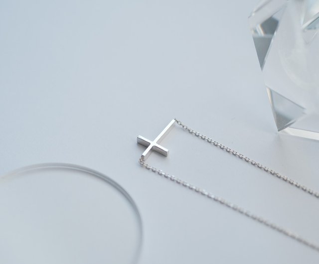 サイドクロス 十字架 ネックレス シルバー925 - ショップ cloud