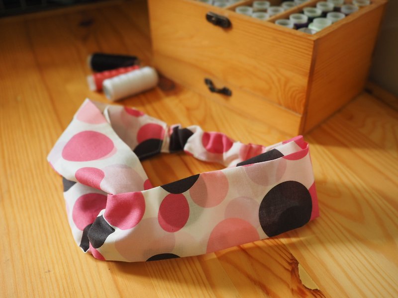 Handmade Headband - Hair Accessories - Cotton & Hemp Pink