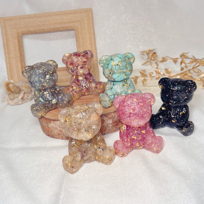 Gold Foil Crystal Big Bear Aogang Crystal - Items for Display - Crystal 