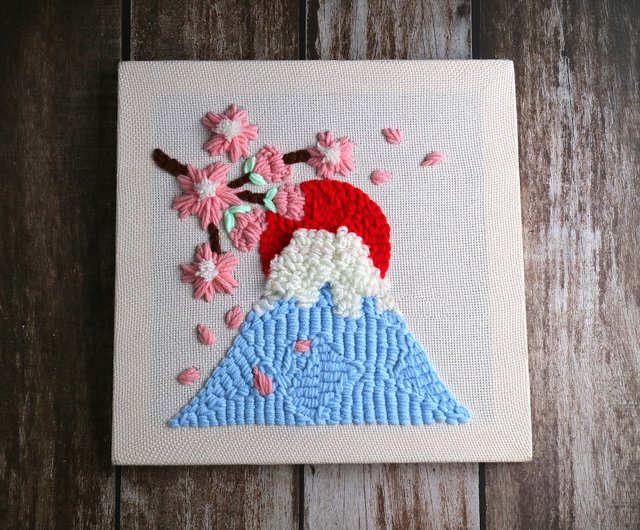 DIY】ロシア刺繍 富士山旅行素材パック+初心者向け教材ビデオ