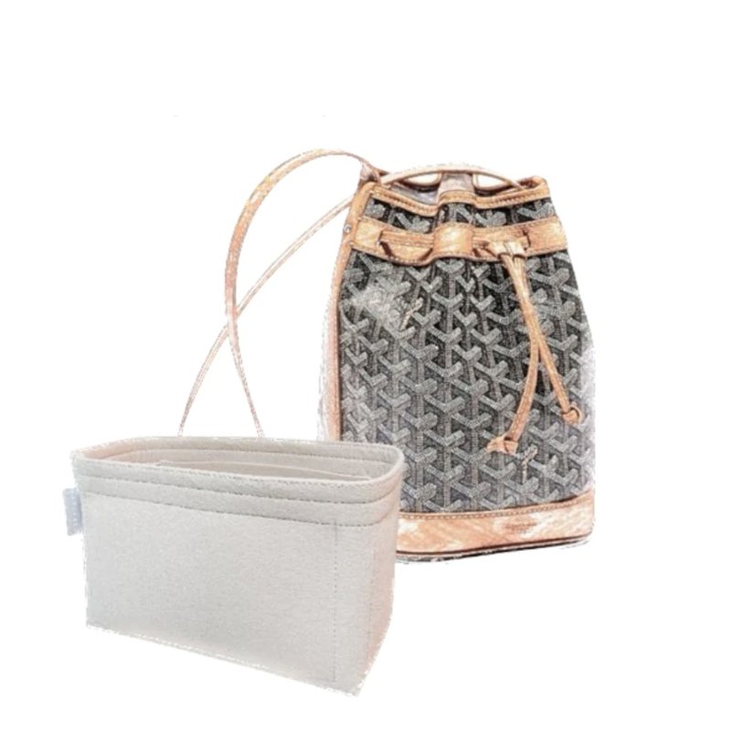 【香港製造】內袋 Bag Organizer Goyard Petit Flot Bucket - 化妝包/收納袋 - 其他材質 多色