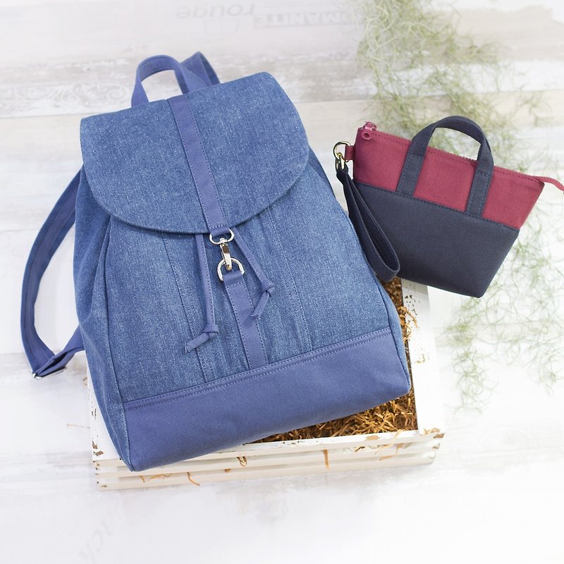 Lucky Bag - Large canvas backpack + large storage bag Lucky Bag - Backpacks - Cotton & Hemp Multicolor