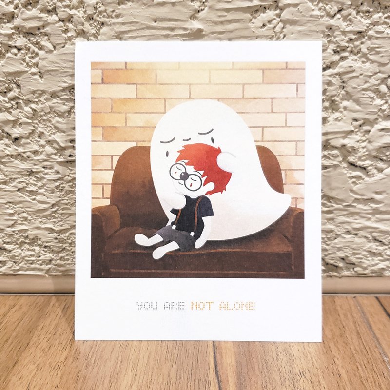 明信片 |  NOT ALONE - 卡片/明信片 - 紙 黃色