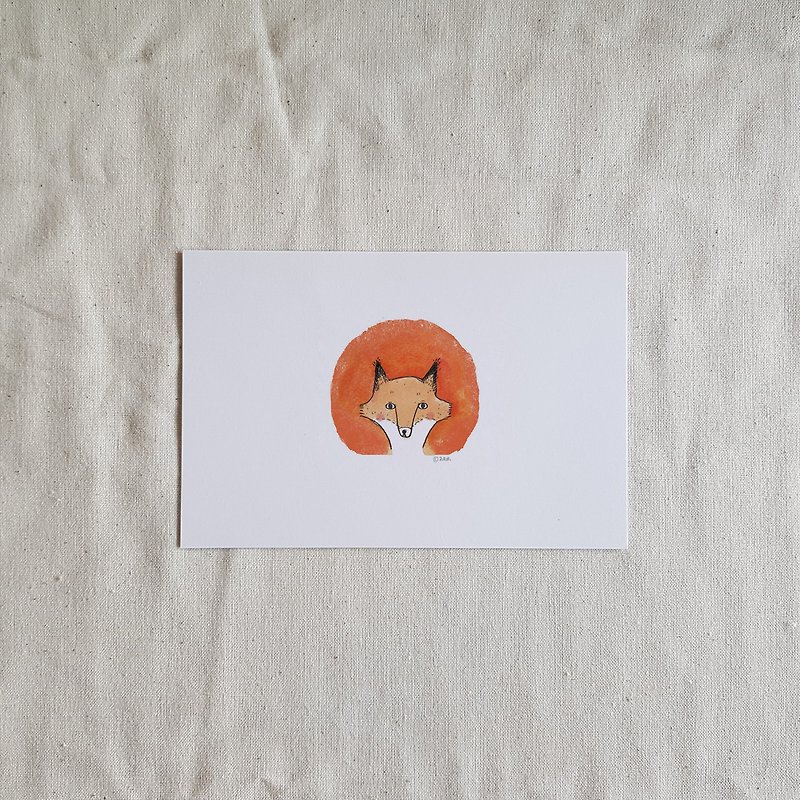 Postcard : put a hat on fox - 心意卡/卡片 - 紙 