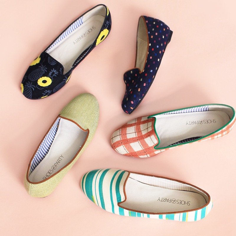(Spot) increased in EBERA / handmade / Japanese fabric / C2-17718F - รองเท้าบัลเลต์ - ผ้าฝ้าย/ผ้าลินิน 