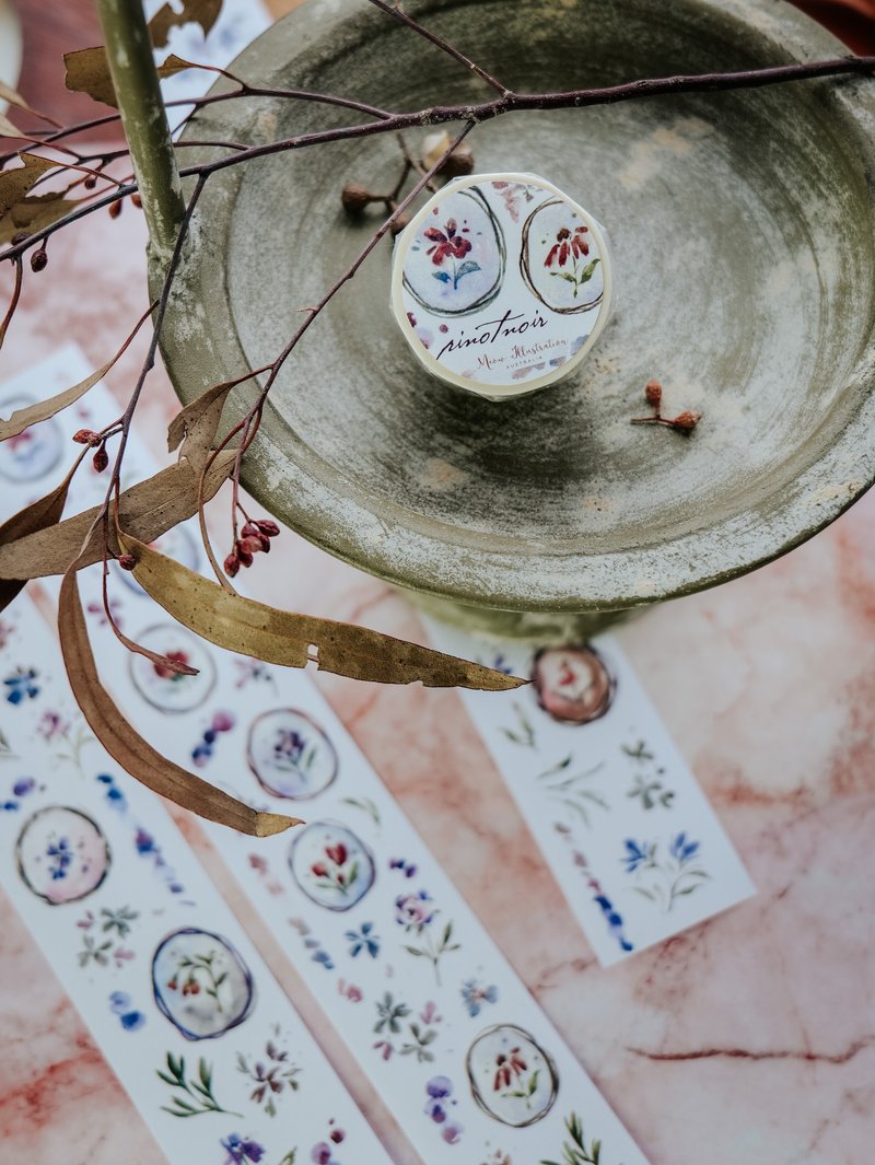 黑皮諾 和紙膠帶(特油含離型紙) - 膠紙/膠帶/紙膠帶 - 紙 