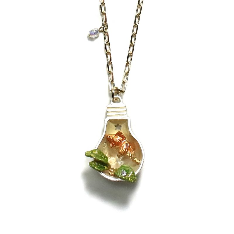 Aquarium アクアリウム ネックレス NE418 - 項鍊 - 其他金屬 橘色