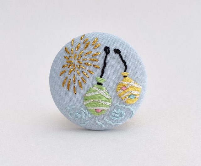 ハンドメイド　刺繍　ブローチ 848 刺繍ブローチ ハンドメイド - メルカリ