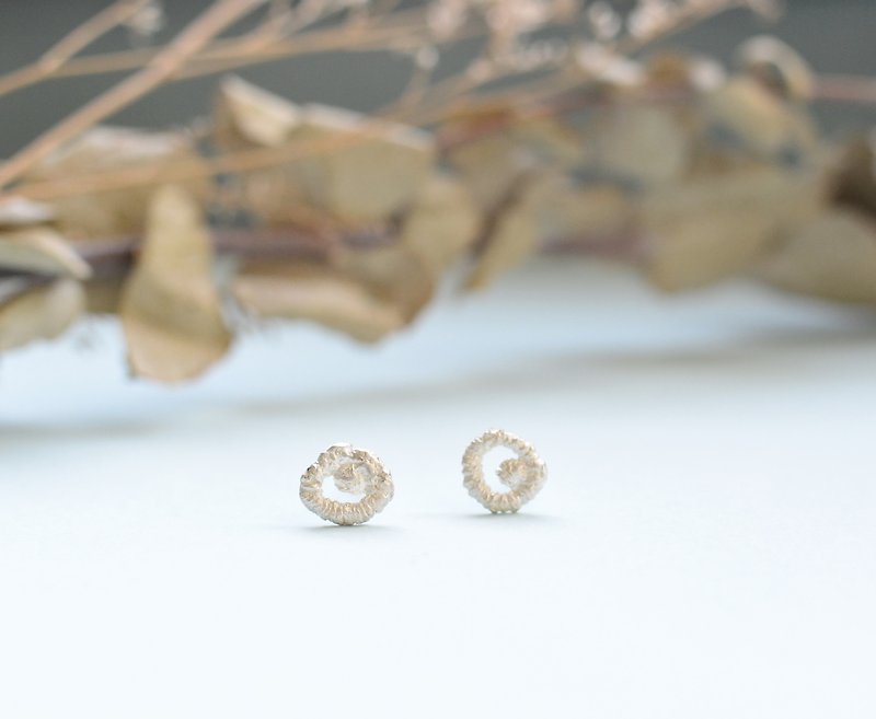 Sterling silver hoop earrings (pair) - ต่างหู - โลหะ สีเงิน