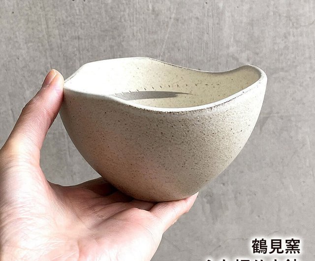 小石原焼 小石原焼き ふち切り小鉢 鉢 グレー 飛び鉋 鶴見窯 陶器 器 食器 おしゃれ シンプル かわいい tsurumi-020 - ショップ  Reboot Life 皿・プレート - Pinkoi