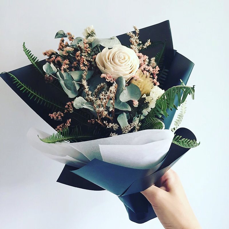 [Bouquet] Beautiful color bouquets | Temperament | Preserved flowers | Dried flowers | Fast shipping - Dried Flowers & Bouquets - Plants & Flowers Green