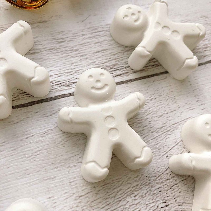 Gingerbread Man Stone Set of 5 Graduation Gifts - Fragrances - Other Materials White