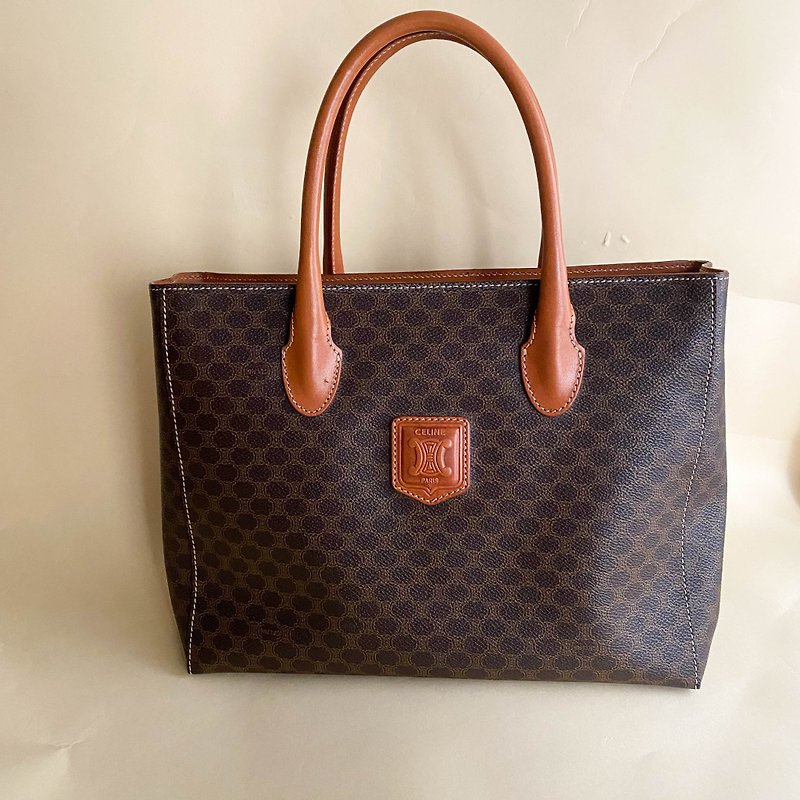 Second-hand bag Celine│Shoulder bag│Vintage bag│Handbag│Girlfriend gift - Handbags & Totes - Genuine Leather Brown
