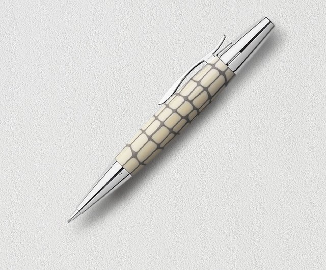 【Amami 新品文具】 FABER-CASTELL　エモーション万年筆・クロコ エモーション ウッド＆クローム 梨の木 ダークブラウン 万年筆 EF