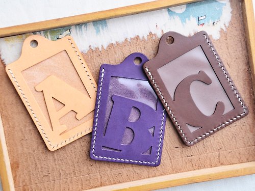 港產皮革｜Leatherism Handmade Products 頭文字 A | B | C 字母證件套 好好縫 皮革材料包 卡片夾 名片夾