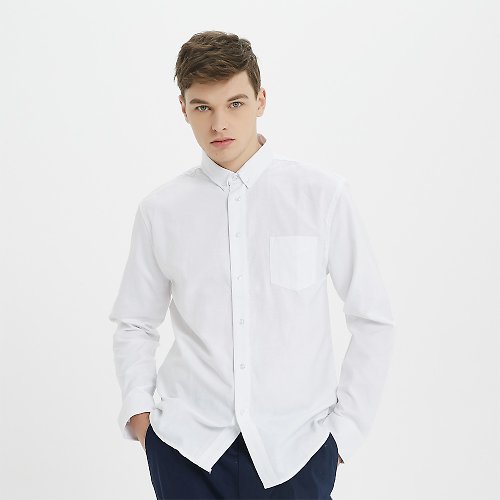 Boysnextdoor 純色牛津襯衫/素色/Oxford shirt/純棉/中性款/情侶款