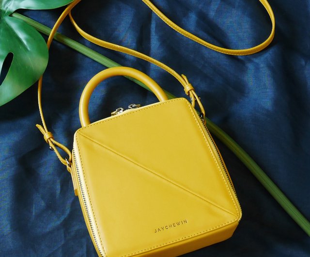 Butter Crossbody Bag in Mustard Yellow Nappa Leather - Shop
