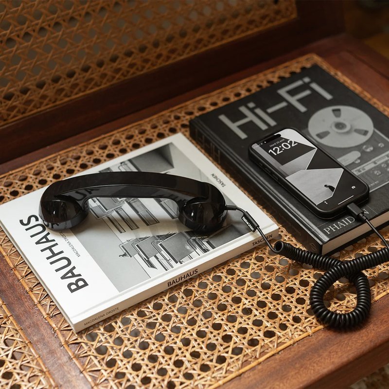 Native Union | POP PHONE 復古話筒 - 石鋼琴黑 - 科技小物 - 環保材質 黑色