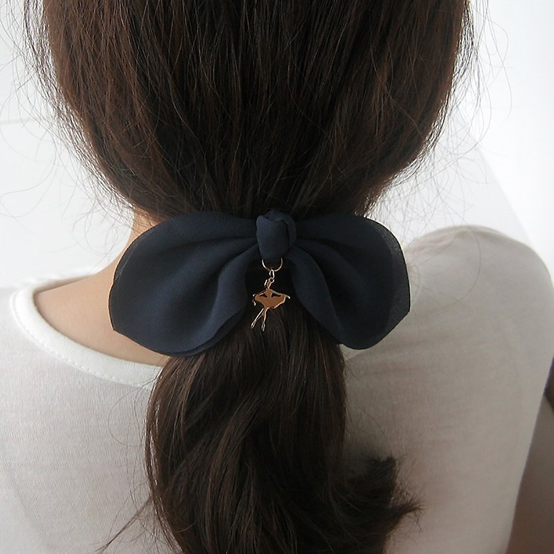 Ballerina ponytail holder, Ballerina hairaccessories, Ballerina scrunchie  - 髮飾 - 聚酯纖維 藍色