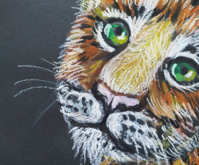 Oil pastel/オイルパステル/パステル画/原画/風景画/A4/一点物