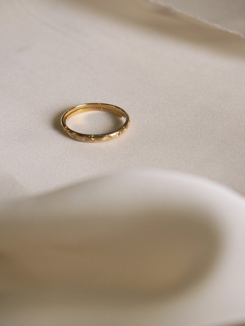 ワイルドスター スタッキングリング、スターリングシルバー、スターリング、スターシルバーリング。 - リング・指輪 - スターリングシルバー ゴールド