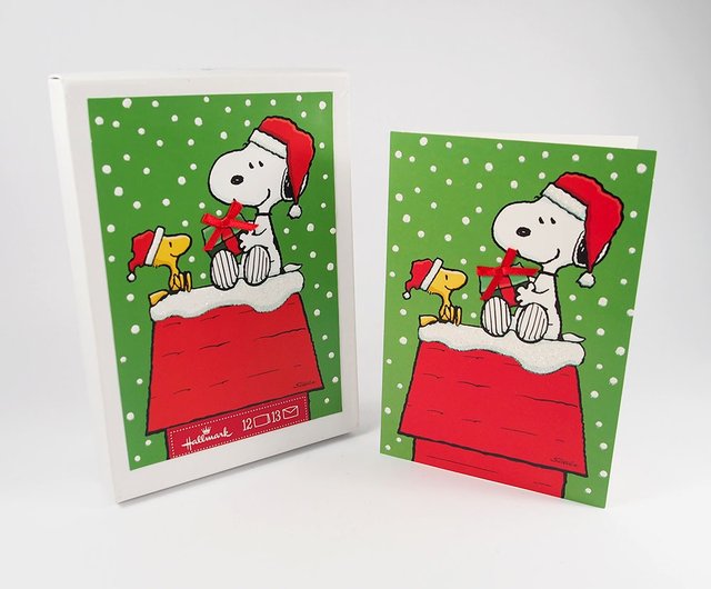 Snoopy Gift Christmas Box Card 12pcs [Hallmark-Snoopy Card