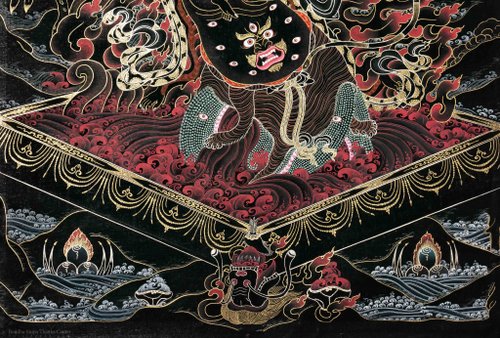 真作　チリ　画家作品　陶板画　絵画　美術品　輸入品　インテリア　タンカ- の絵画 image.jpg