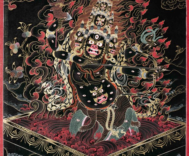 ラーフラのタンカ絵画仏教タンカ - ショップ Boudha Stupa