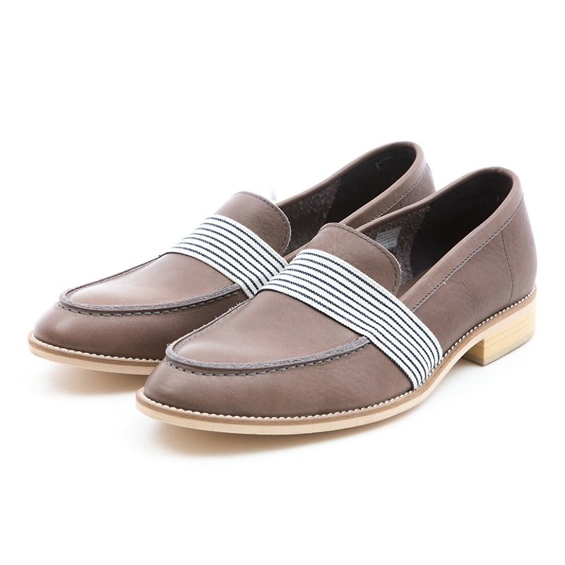 ARGIS Japanese Urban Yuppie Gentleman Loafers #31111 Iron Gray-Handmade in Japan - Men's Leather Shoes - Genuine Leather Gray