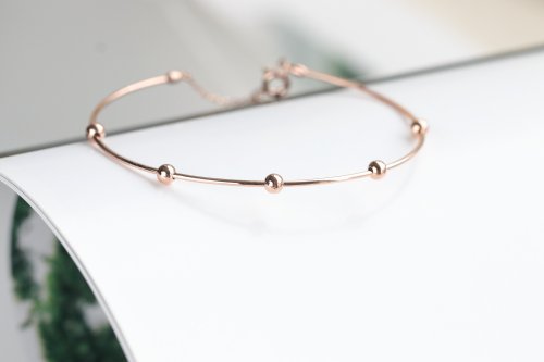 CHARIS GRACE 14K Gold Ball Bracelet 珠珠造型彈性手環