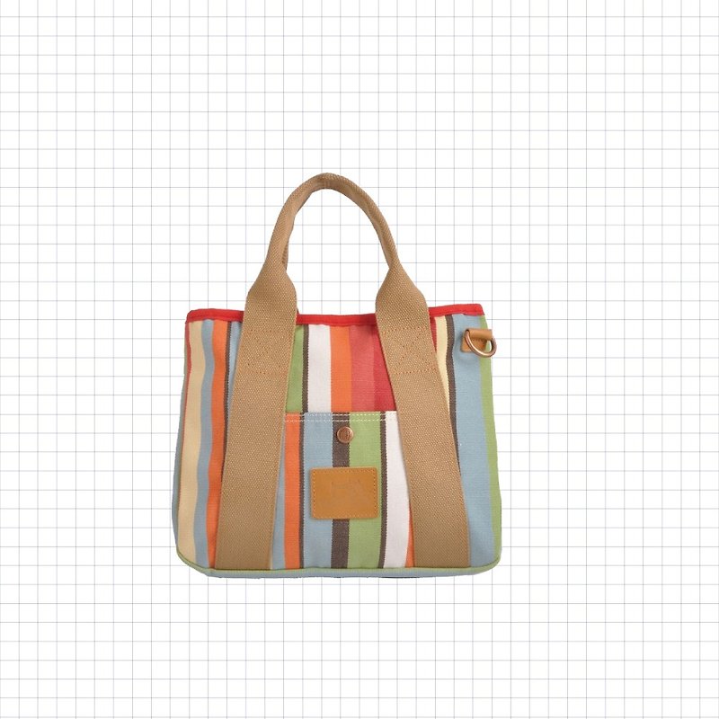 OR textured dual-purpose tote bag OR1066-B-RS-S [Taiwanese original bag brand] - กระเป๋าถือ - ผ้าฝ้าย/ผ้าลินิน สีแดง
